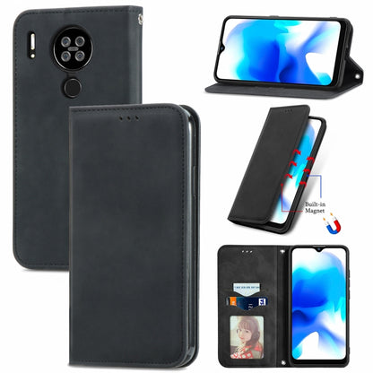 For Blackview A80 / A80s Retro Skin Feel Business Magnetic Horizontal Flip Leather Case with Holder & Card Slots & Wallet & Photo Frame(Black) - More Brand by PMC Jewellery | Online Shopping South Africa | PMC Jewellery | Buy Now Pay Later Mobicred