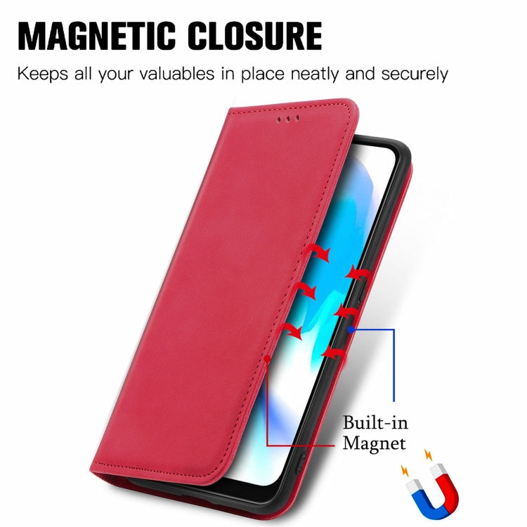 For Blackview A80 / A80s Retro Skin Feel Business Magnetic Horizontal Flip Leather Case with Holder & Card Slots & Wallet & Photo Frame(Red) - More Brand by PMC Jewellery | Online Shopping South Africa | PMC Jewellery | Buy Now Pay Later Mobicred
