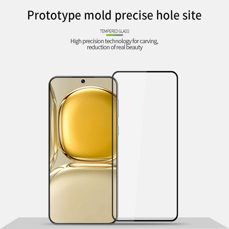 For Huawei P50 MOFI 9H 2.5D Full Screen Tempered Glass Film(Black) - Huawei Tempered Glass by MOFI | Online Shopping South Africa | PMC TechLife | Buy Now Pay Later Mobicred