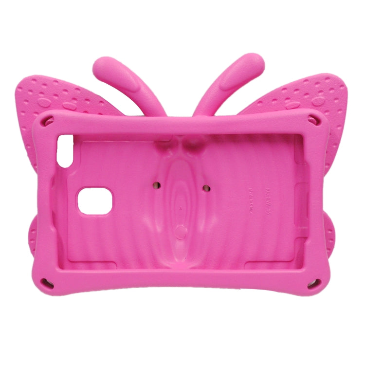For Lenovo Tab E8 TB8304F / N 8.0 Butterfly Bracket Style EVA Children Falling Proof Cover Protective Case(RoseRed) - Lenovo by PMC TechLife | Online Shopping South Africa | PMC TechLife | Buy Now Pay Later Mobicred