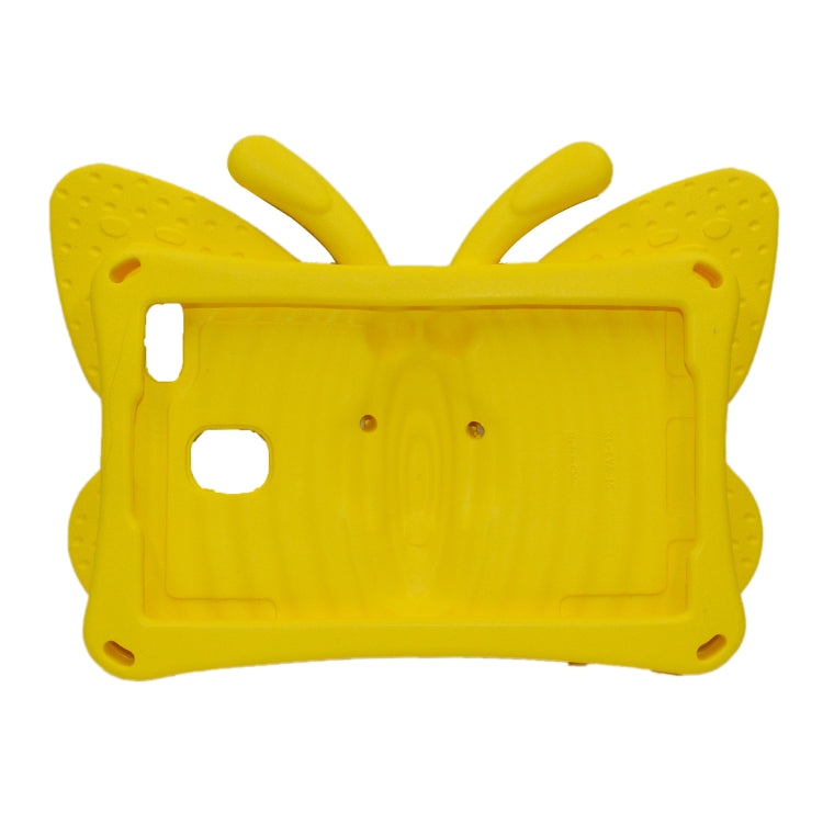 For Amazon Kindle Fire HD 8 2020 Butterfly Bracket Style EVA Children Falling Proof Cover Protective Case(Yellow) - Amazon by PMC TechLife | Online Shopping South Africa | PMC TechLife | Buy Now Pay Later Mobicred
