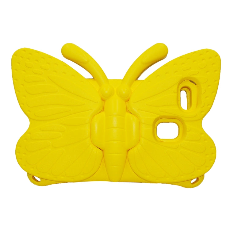 For Amazon Kindle Fire HD 8 2020 Butterfly Bracket Style EVA Children Falling Proof Cover Protective Case(Yellow) - Amazon by PMC TechLife | Online Shopping South Africa | PMC TechLife | Buy Now Pay Later Mobicred