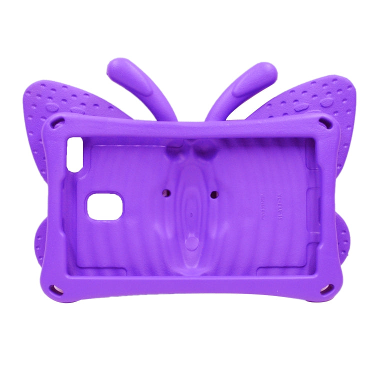 For Amazon Kindle Fire HD 8 2020 Butterfly Bracket Style EVA Children Falling Proof Cover Protective Case(Purple) - Amazon by PMC TechLife | Online Shopping South Africa | PMC TechLife | Buy Now Pay Later Mobicred