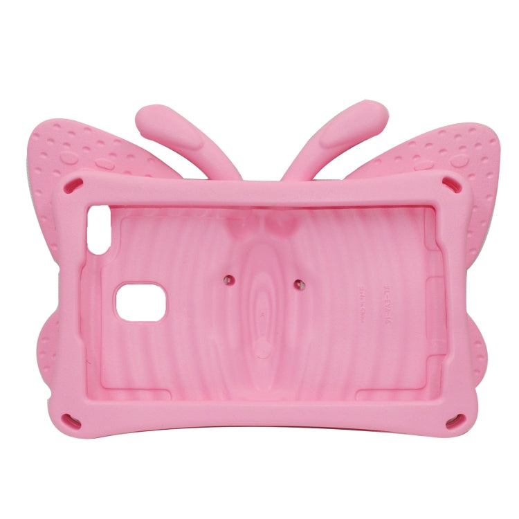 For Amazon Kindle Fire HD8 2016/2017/2018 Butterfly Bracket Style EVA Children Falling Proof Cover Protective Case(Pink) - Amazon by PMC TechLife | Online Shopping South Africa | PMC TechLife | Buy Now Pay Later Mobicred