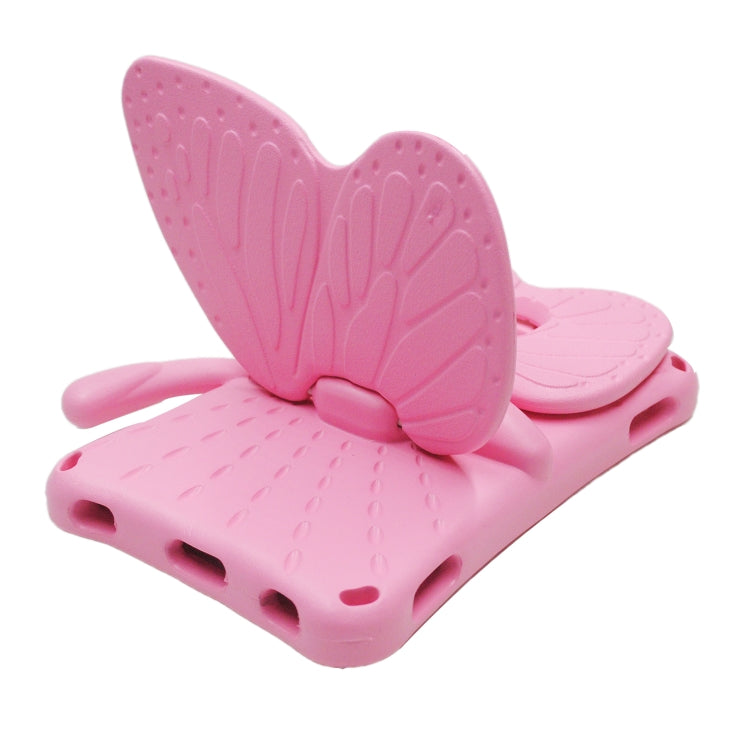 For Amazon Kindle Fire HD8 2016/2017/2018 Butterfly Bracket Style EVA Children Falling Proof Cover Protective Case(Pink) - Amazon by PMC TechLife | Online Shopping South Africa | PMC TechLife | Buy Now Pay Later Mobicred