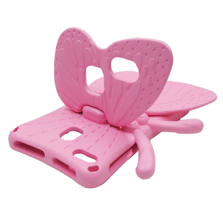 For Amazon Kindle Fire HD8 2016/2017/2018 Butterfly Bracket Style EVA Children Falling Proof Cover Protective Case(Pink) - Amazon by PMC TechLife | Online Shopping South Africa | PMC TechLife | Buy Now Pay Later Mobicred