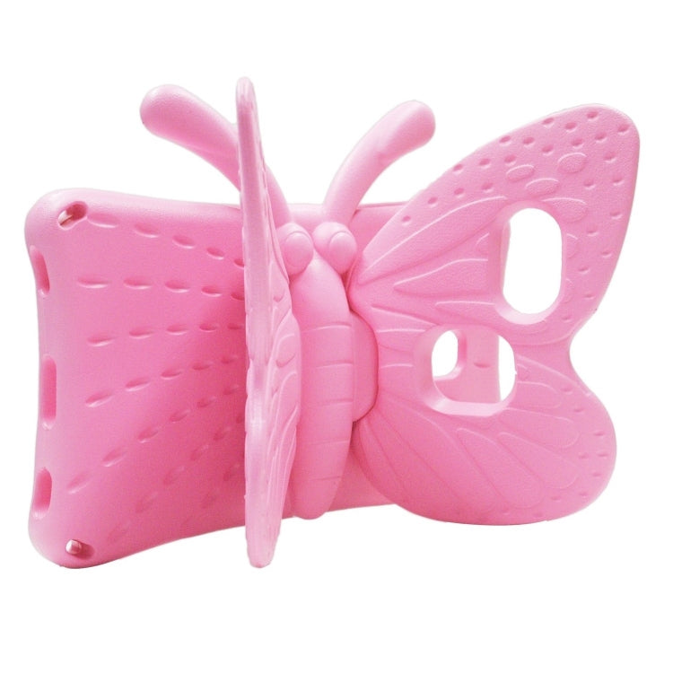 For Amazon Kindle Fire HD8 2016/2017/2018 Butterfly Bracket Style EVA Children Falling Proof Cover Protective Case(Pink) - Amazon by PMC TechLife | Online Shopping South Africa | PMC TechLife | Buy Now Pay Later Mobicred