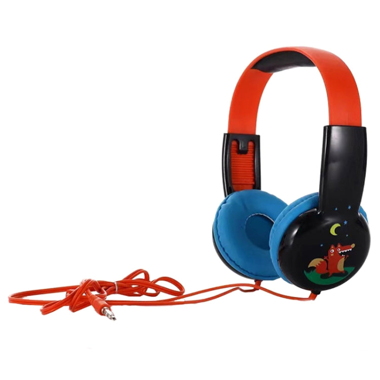 KID101 Portable Cute Children Learning Wired Headphone(Black Red) - Multimedia Headset by PMC TechLife | Online Shopping South Africa | PMC TechLife | Buy Now Pay Later Mobicred