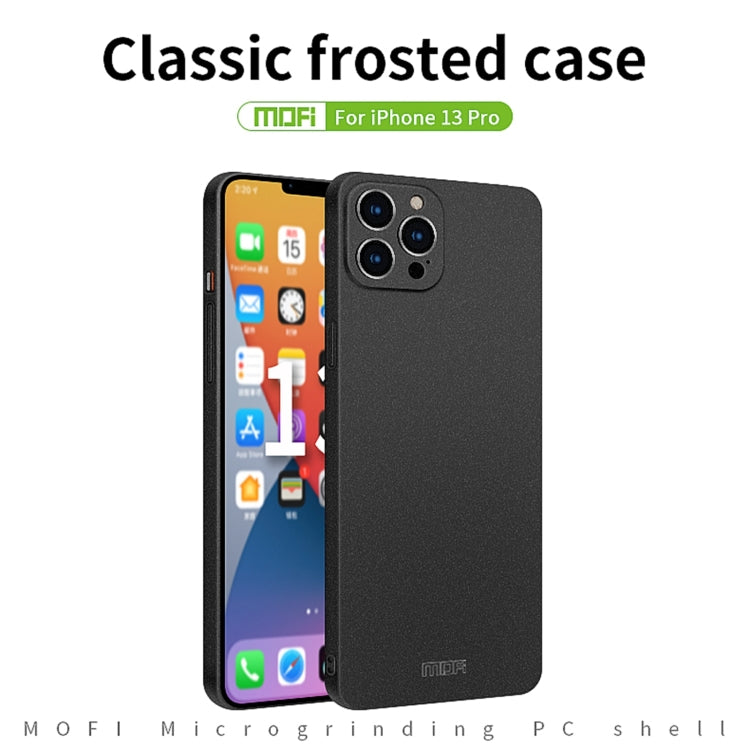 For iPhone 13 Pro MOFI Fandun Series Frosted PC Ultra-thin All-inclusive Protective Case (Black) - free shipping - PMC TechLife - Order now!