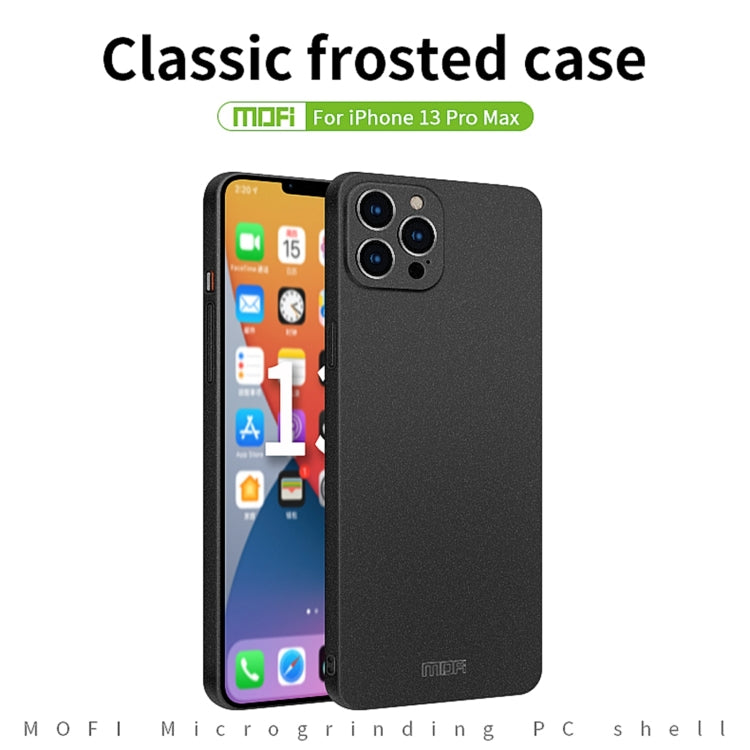 For iPhone 13 Pro Max MOFI Fandun Series Frosted PC Ultra-thin All-inclusive Protective Case (Green) - free shipping - PMC TechLife - Order now!