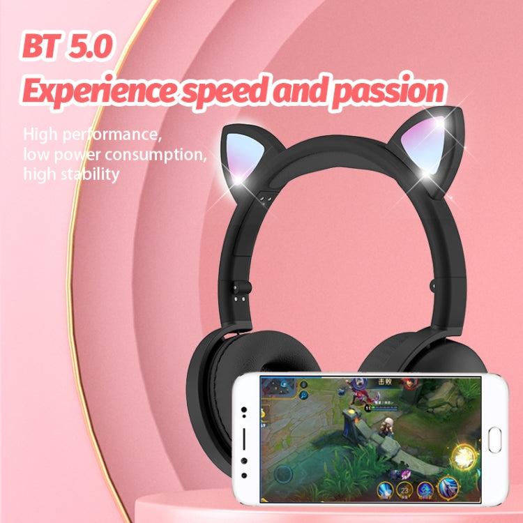 BK9 HiFi 7.1 Surround Sound Cat Claw Luminous Cat Ear Bluetooth Gaming Headset with Mic(Orange) - Multimedia Headset by PMC Jewellery | Online Shopping South Africa | PMC Jewellery | Buy Now Pay Later Mobicred