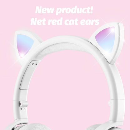 BK9 HiFi 7.1 Surround Sound Cat Claw Luminous Cat Ear Bluetooth Gaming Headset with Mic(Red) - Multimedia Headset by PMC Jewellery | Online Shopping South Africa | PMC Jewellery | Buy Now Pay Later Mobicred