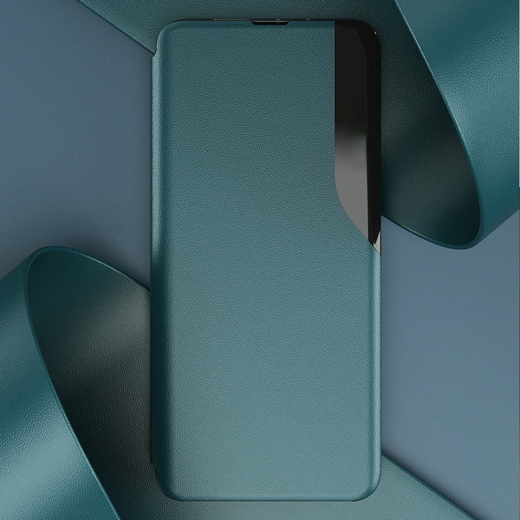 For Samsung Galaxy A22 5G Attraction Flip Holder Leather Phone Case(Blue) - Galaxy Phone Cases by PMC TechLife | Online Shopping South Africa | PMC TechLife