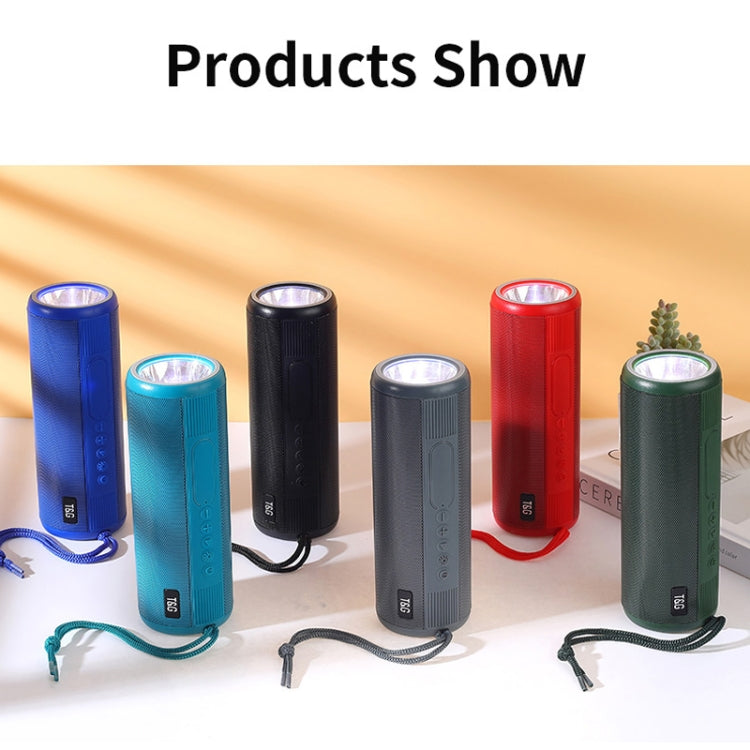 T&G TG635 Portable Outdoor Waterproof Bluetooth Speaker with Flashlight Function(Green) - Waterproof Speaker by T&G | Online Shopping South Africa | PMC Jewellery | Buy Now Pay Later Mobicred