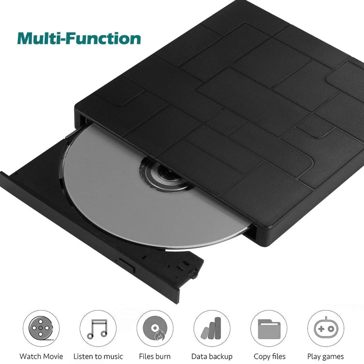 External RW DVD Recorder with Optical Drive - Rewritable Drive by PMC Jewellery | Online Shopping South Africa | PMC Jewellery | Buy Now Pay Later Mobicred