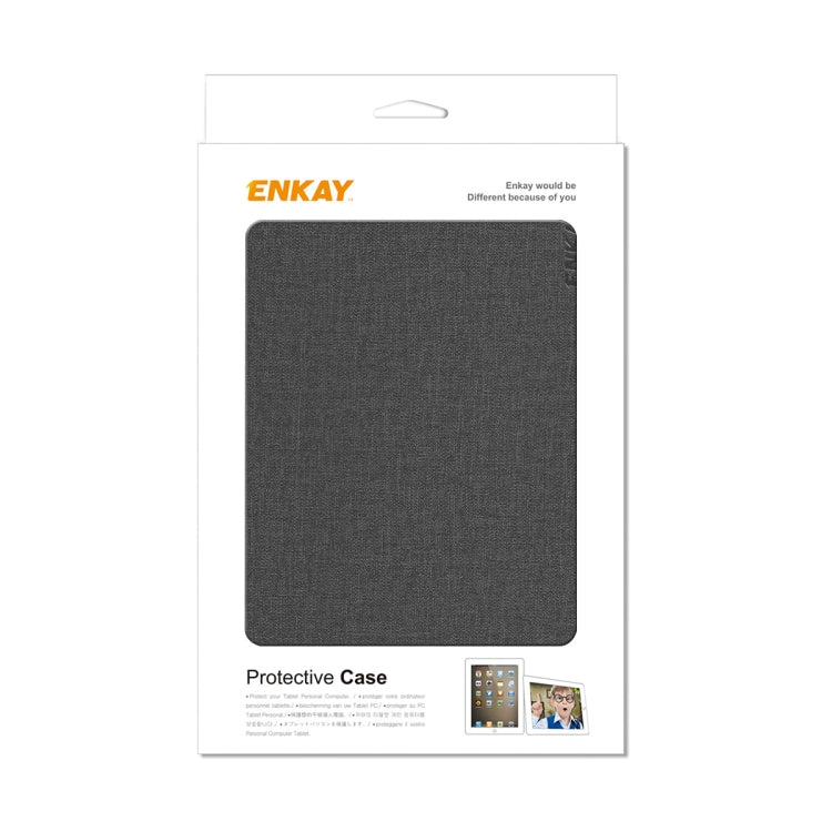 For Amazon Kindle Paperwhite 5 2021 ENKAY Solid Color Denim Texture Horizontal Flip Leather Tablet Case with Sleep / Wake-up Function(Green) - free shipping - PMC TechLife - Order now!