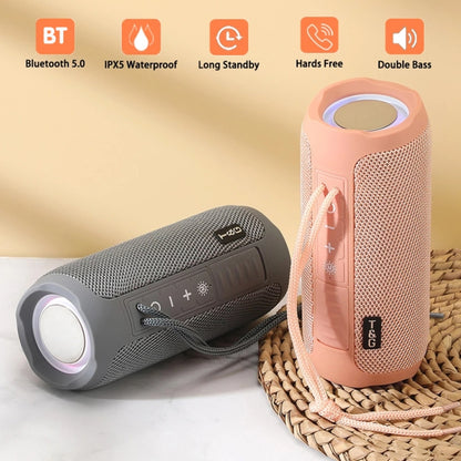 T&G TG227 Outdoor Portable Waterproof Bluetooth Music Speaker with LED Support FM / TF / USB(Black) - Desktop Speaker by T&G | Online Shopping South Africa | PMC Jewellery | Buy Now Pay Later Mobicred