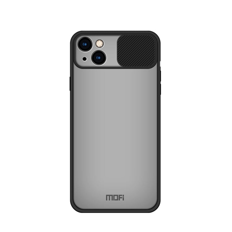 For iPhone 13 MOFI Translucent Frosted PC + TPU Phone Case(Black) - iPhone 13 Cases by MOFI | Online Shopping South Africa | PMC TechLife | Buy Now Pay Later Mobicred