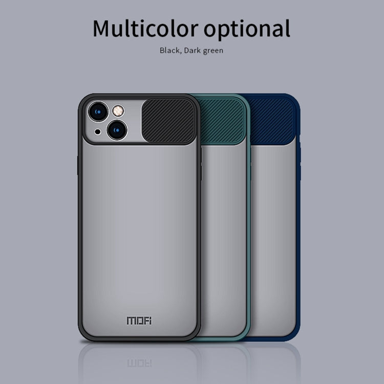 For iPhone 13 MOFI Translucent Frosted PC + TPU Phone Case(Green) - free shipping - PMC TechLife - Order now!