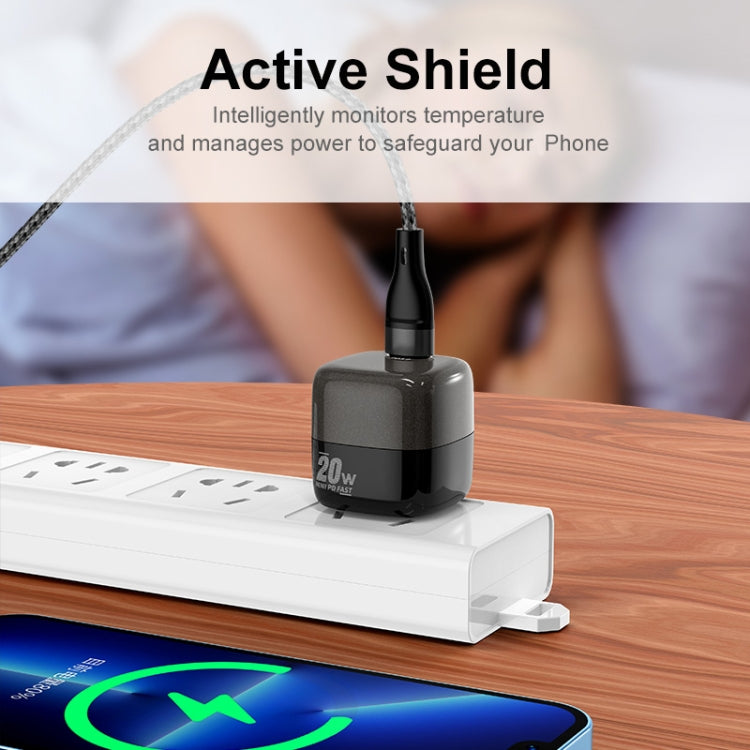 ENKAY APQ-011 Mini PD 20W USB-C / Type-C Port Fast Charger, US Plug(White) - free shipping - PMC TechLife - Order now!