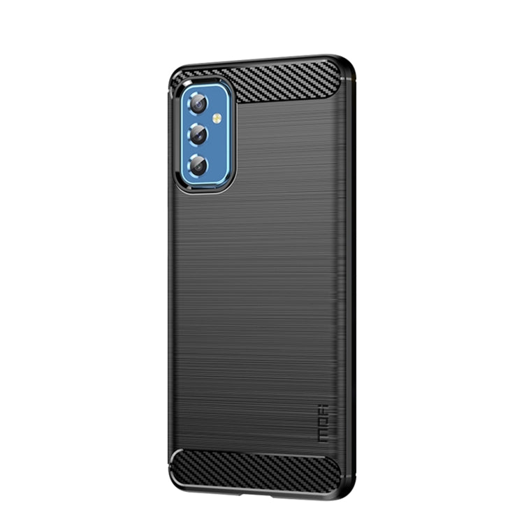 For Samsung Galaxy M52 5G MOFI Gentleness Series Brushed Texture Carbon Fiber Soft TPU Case(Black) - Galaxy Phone Cases by MOFI | Online Shopping South Africa | PMC Jewellery