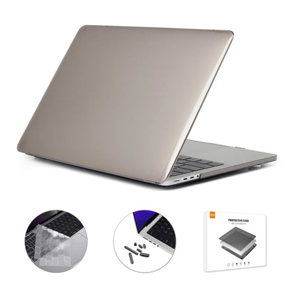 ENKAY Hat-Prince 3 in 1 Crystal Laptop Protective Case + TPU Keyboard Film + Anti-dust Plugs Set for MacBook Pro 16.2 inch A2485 2021/A2880 2023, Version:US Version(Grey) - MacBook Pro Cases by ENKAY | Online Shopping South Africa | PMC Jewellery | Buy Now Pay Later Mobicred