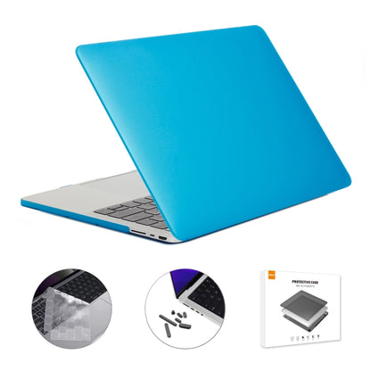 ENKAY Hat-Prince 3 in 1 Matte Laptop Protective Case + TPU Keyboard Film + Anti-dust Plugs Set for MacBook Pro 14.2 inch A2442 2021/A2779 2023, Version:EU Version(Light Blue) - MacBook Pro Cases by ENKAY | Online Shopping South Africa | PMC Jewellery | Buy Now Pay Later Mobicred