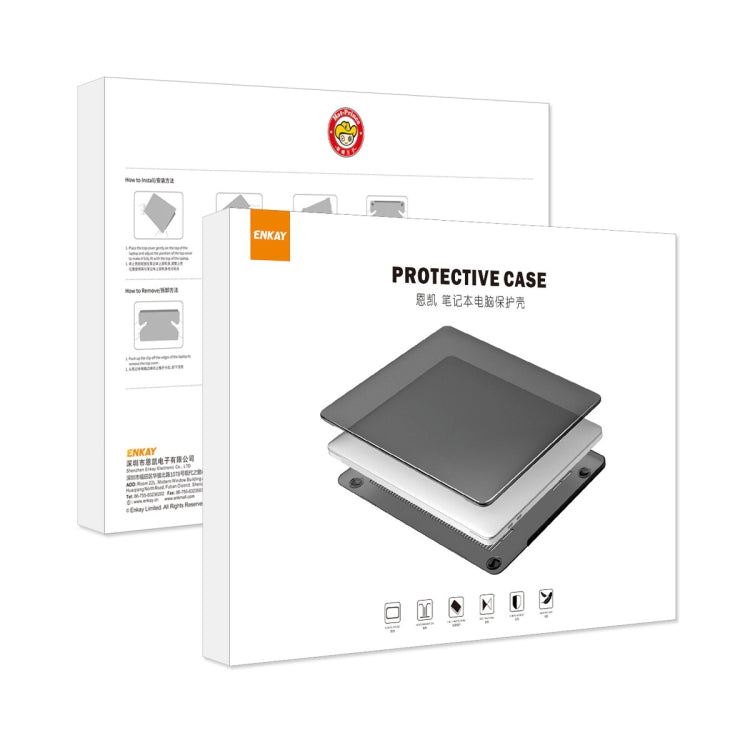 ENKAY Hat-Prince 3 in 1 Crystal Laptop Protective Case + TPU Keyboard Film + Anti-dust Plugs Set for MacBook Pro 14.2 inch A2442 2021, Version:EU Version(Orange) - MacBook Pro Cases by ENKAY | Online Shopping South Africa | PMC Jewellery | Buy Now Pay Later Mobicred