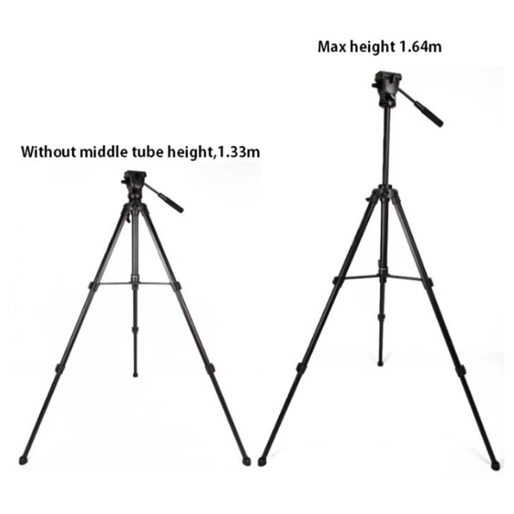 YUNTENG VCT-998 Aluminum Tripod Mount with Fluid Drag Head - free shipping - PMC TechLife - Order now!