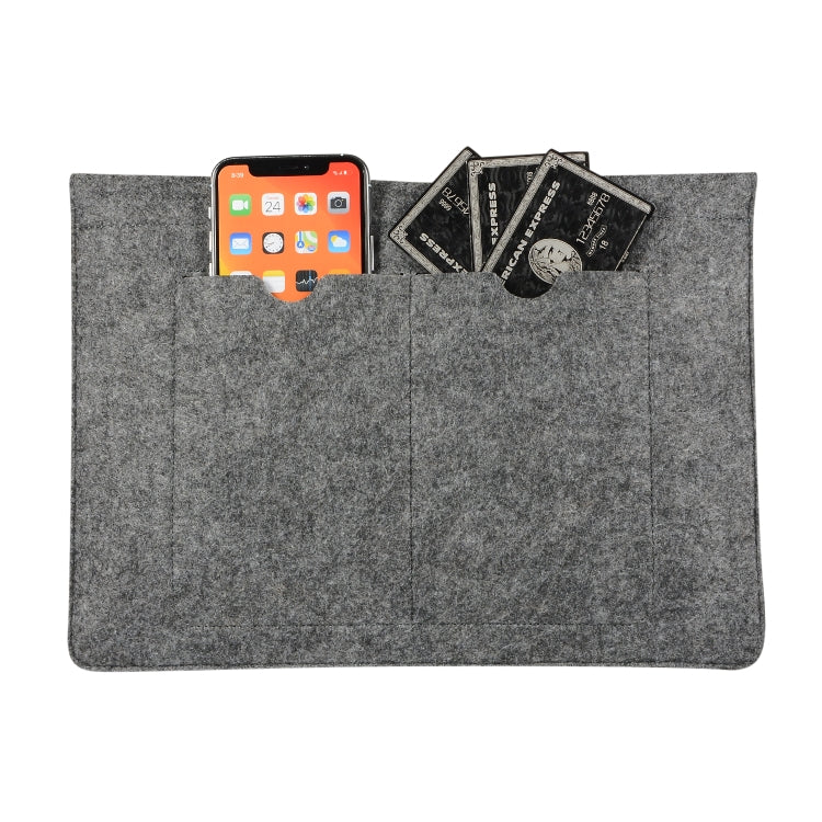 Felt Liner Bag Computer Bag Notebook Protective Cover For 15 inch(Black) - 15 inch by PMC TechLife | Online Shopping South Africa | PMC TechLife | Buy Now Pay Later Mobicred