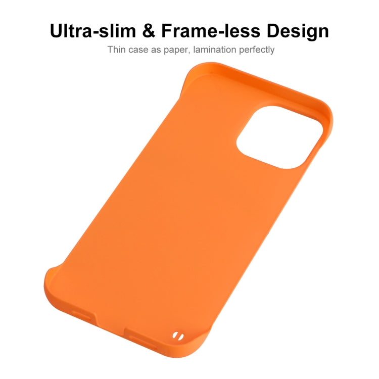 For iPhone 12 / 12 Pro ENKAY Matte Frameless Hard PC Case(Orange) - iPhone 12 / 12 Pro Cases by ENKAY | Online Shopping South Africa | PMC Jewellery | Buy Now Pay Later Mobicred