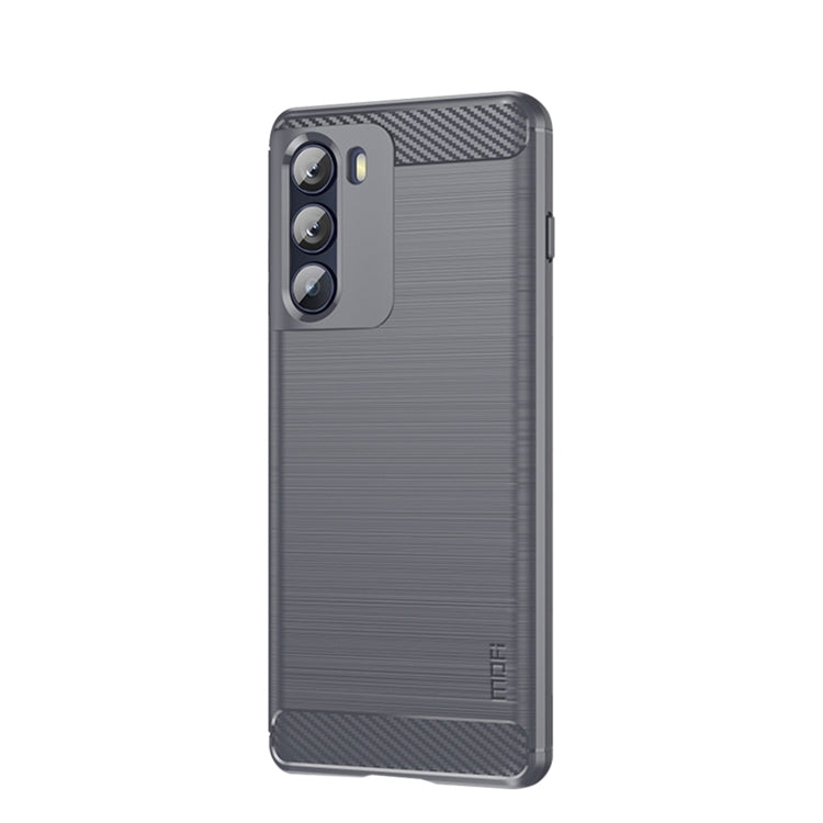 For Motorola Moto G200 5G / Edge S30 MOFI Gentleness Brushed Carbon Fiber Soft TPU Case(Gray) - Motorola Cases by MOFI | Online Shopping South Africa | PMC Jewellery | Buy Now Pay Later Mobicred