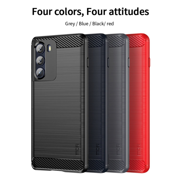 For Motorola Moto G200 5G / Edge S30 MOFI Gentleness Brushed Carbon Fiber Soft TPU Case(Gray) - Motorola Cases by MOFI | Online Shopping South Africa | PMC Jewellery | Buy Now Pay Later Mobicred