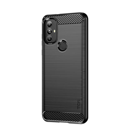 For Motorola Moto G Power 2022 MOFI Gentleness Brushed Carbon Fiber Soft TPU Case(Black) - Motorola Cases by MOFI | Online Shopping South Africa | PMC Jewellery | Buy Now Pay Later Mobicred