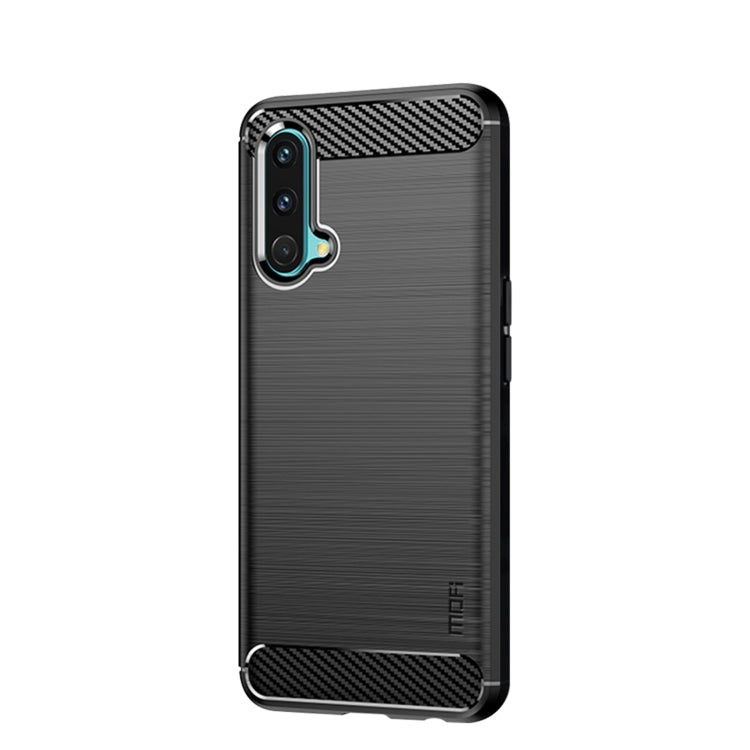 For OnePlus Nord CE 5G MOFI Gentleness Brushed Carbon Fiber Soft TPU Case(Black) - OnePlus Cases by MOFI | Online Shopping South Africa | PMC TechLife