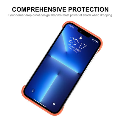 For iPhone 13 Pro Max ENKAY Frameless Hollow Shockproof PC Case (Blue) - iPhone 13 Pro Max Cases by ENKAY | Online Shopping South Africa | PMC Jewellery | Buy Now Pay Later Mobicred