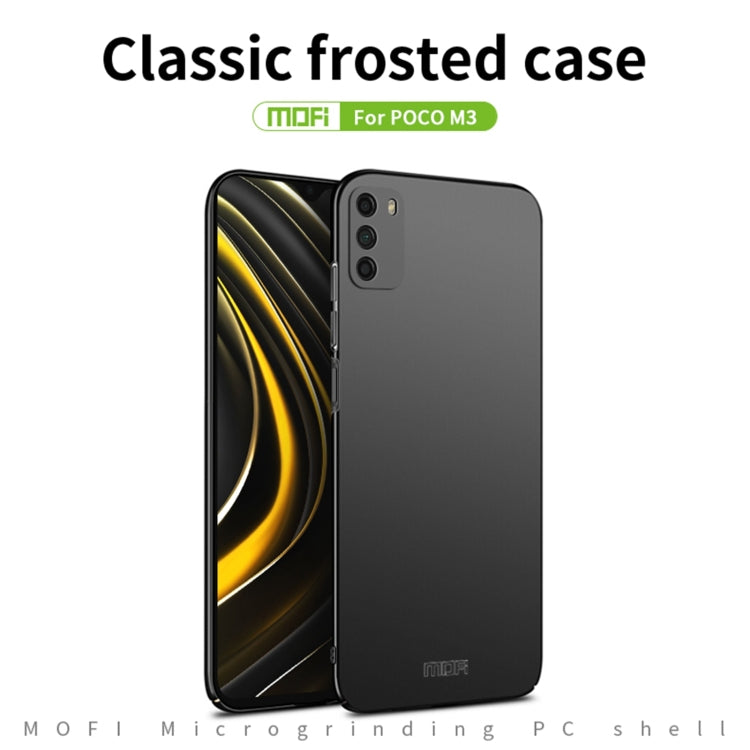For Xiaomi Poco M3 / Redmi 9T MOFI Frosted PC Ultra-thin Hard Case(Black) - Xiaomi Cases by MOFI | Online Shopping South Africa | PMC TechLife | Buy Now Pay Later Mobicred