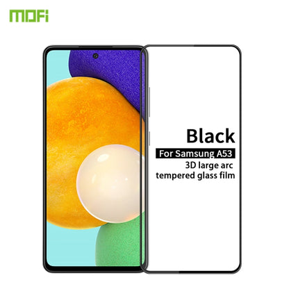 For Samsung Galaxy A53 5G MOFI 9H 3D Explosion-proof Tempered Glass Film(Black) - Galaxy Tempered Glass by MOFI | Online Shopping South Africa | PMC Jewellery