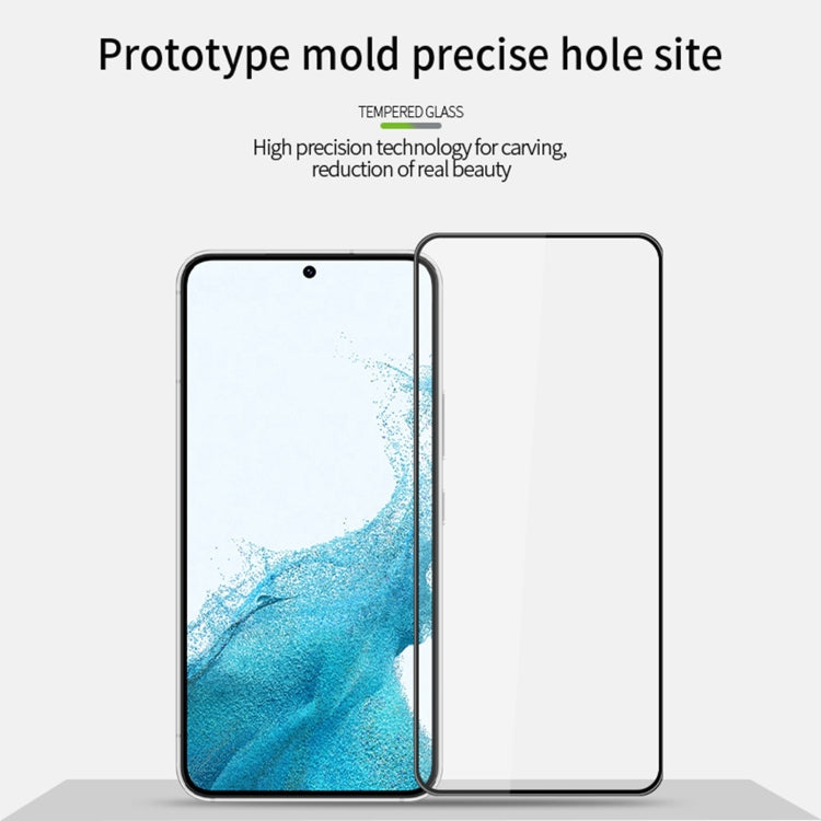 For Samsung Galaxy S22 5G MOFI 9H 3D Explosion-proof Tempered Glass Film(Black) - Galaxy S22 5G Tempered Glass by MOFI | Online Shopping South Africa | PMC TechLife | Buy Now Pay Later Mobicred