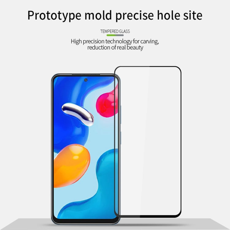 For Xiaomi Redmi Note 11S MOFI 9H 2.5D Full Screen Tempered Glass Film(Black) -  by MOFI | Online Shopping South Africa | PMC TechLife