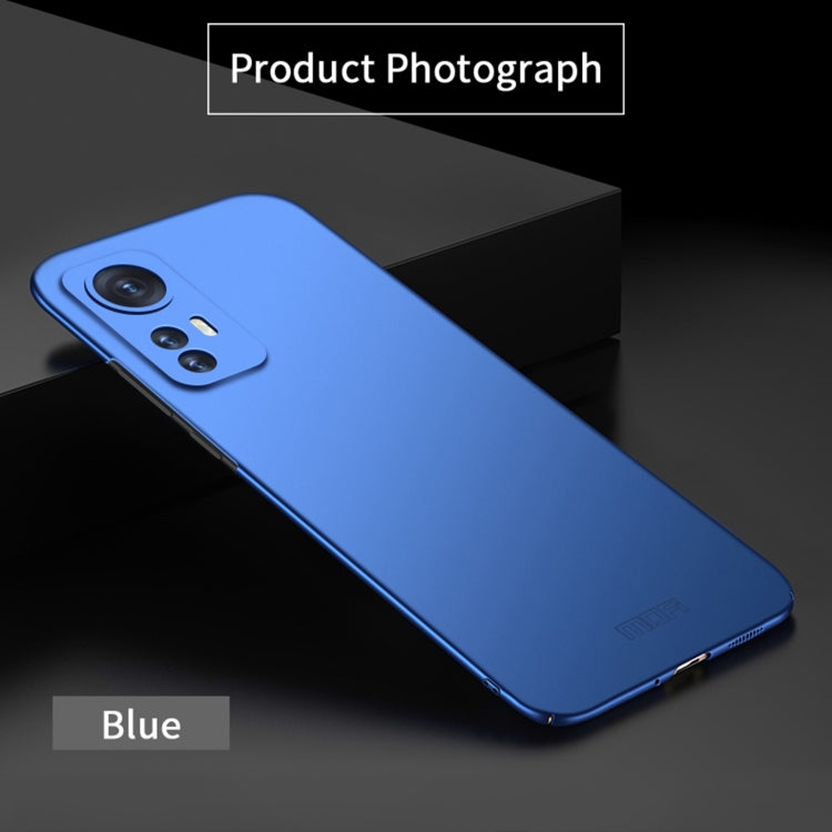 For Xiaomi 12 / 12X MOFI Frosted PC Ultra-thin Hard Phone Case(Blue) - Xiaomi Cases by MOFI | Online Shopping South Africa | PMC Jewellery | Buy Now Pay Later Mobicred