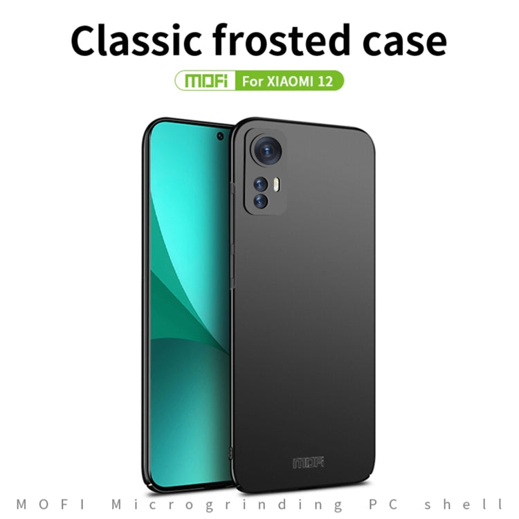 For Xiaomi 12 / 12X MOFI Frosted PC Ultra-thin Hard Phone Case(Red) - Xiaomi Cases by MOFI | Online Shopping South Africa | PMC Jewellery