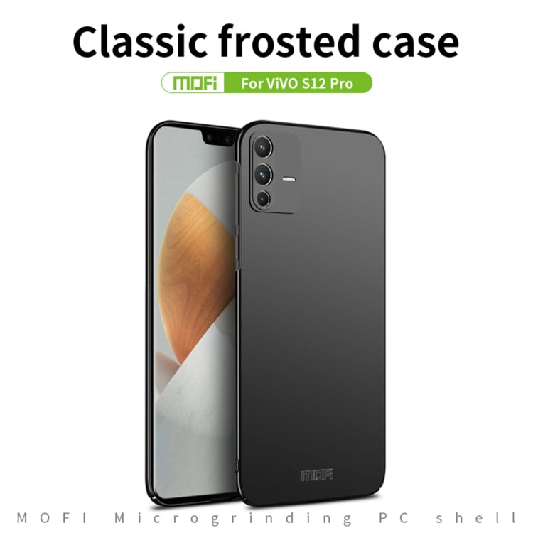 For vivo S12 Pro MOFI Frosted PC Ultra-thin Hard Phone Case(Black) - vivo Cases by MOFI | Online Shopping South Africa | PMC TechLife