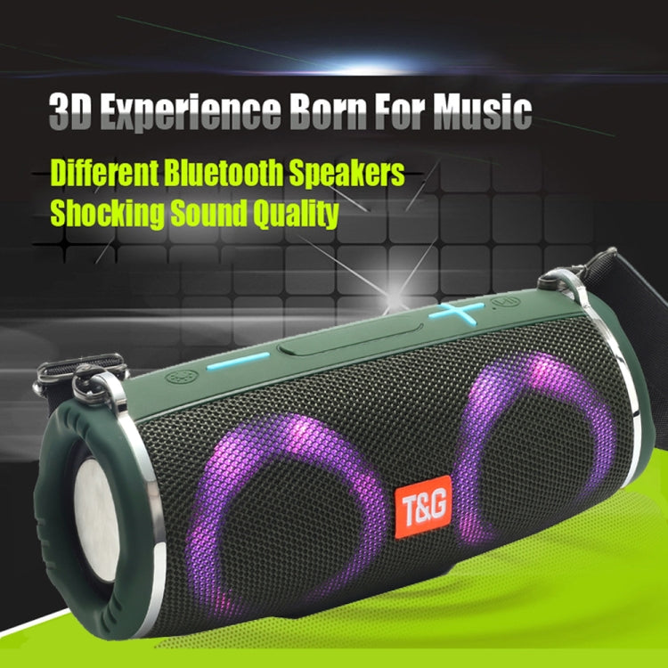 T&G TG642 RGB Light Waterproof  Portable Bluetooth Speaker Support FM / TF Card(Camouflage) - free shipping - PMC Jewellery - Order now!
