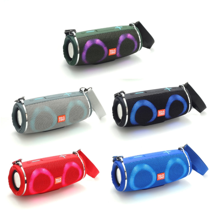 T&G TG642 RGB Light Waterproof  Portable Bluetooth Speaker Support FM / TF Card(Camouflage) - free shipping - PMC Jewellery - Order now!