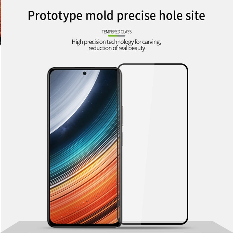 For Xiaomi Redmi K40S MOFI 9H 2.5D Full Screen Tempered Glass Film(Black) -  by MOFI | Online Shopping South Africa | PMC TechLife | Buy Now Pay Later Mobicred