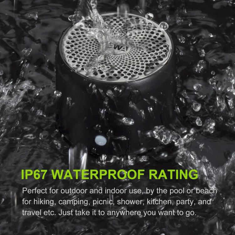 A106Pro IPX7 Waterproof Mini Portable Bluetooth Metal Speaker(Black) - Mini Speaker by PMC TechLife | Online Shopping South Africa | PMC TechLife | Buy Now Pay Later Mobicred