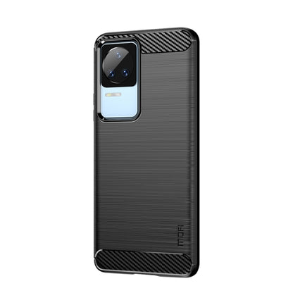 For Xiaomi Redmi K40S MOFI Gentleness Brushed Carbon Fiber Soft TPU Case(Black) - Xiaomi Cases by MOFI | Online Shopping South Africa | PMC Jewellery