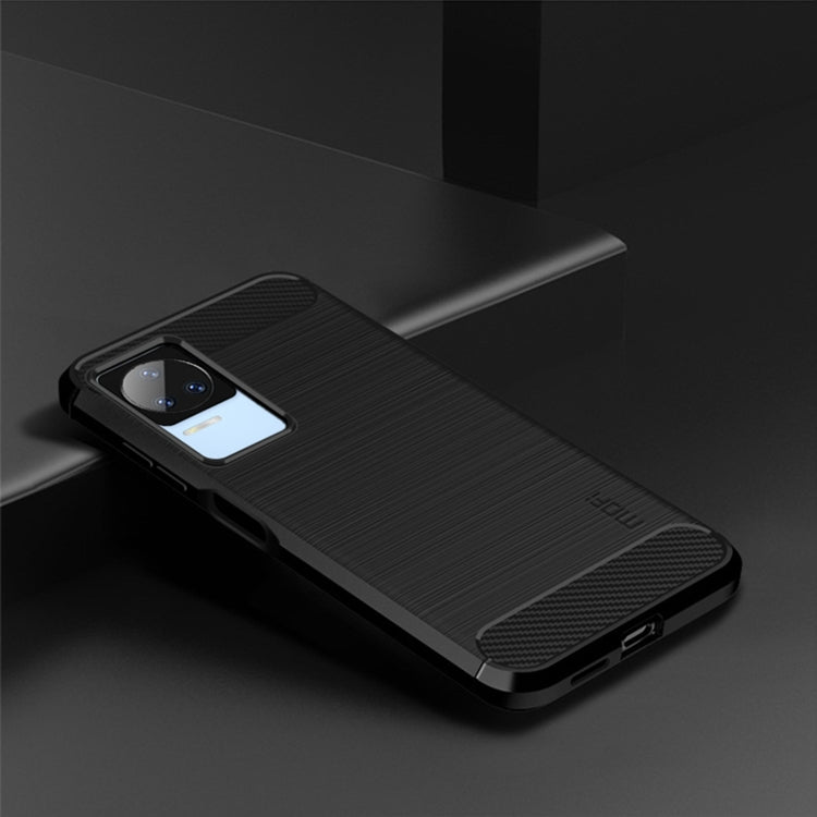 For Xiaomi Redmi K40S MOFI Gentleness Brushed Carbon Fiber Soft TPU Case(Black) - Xiaomi Cases by MOFI | Online Shopping South Africa | PMC TechLife | Buy Now Pay Later Mobicred