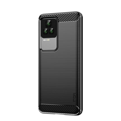 For Xiaomi Redmi K50 / K50 Pro MOFI Gentleness Brushed Carbon Fiber Soft TPU Case(Black) - Xiaomi Cases by MOFI | Online Shopping South Africa | PMC Jewellery